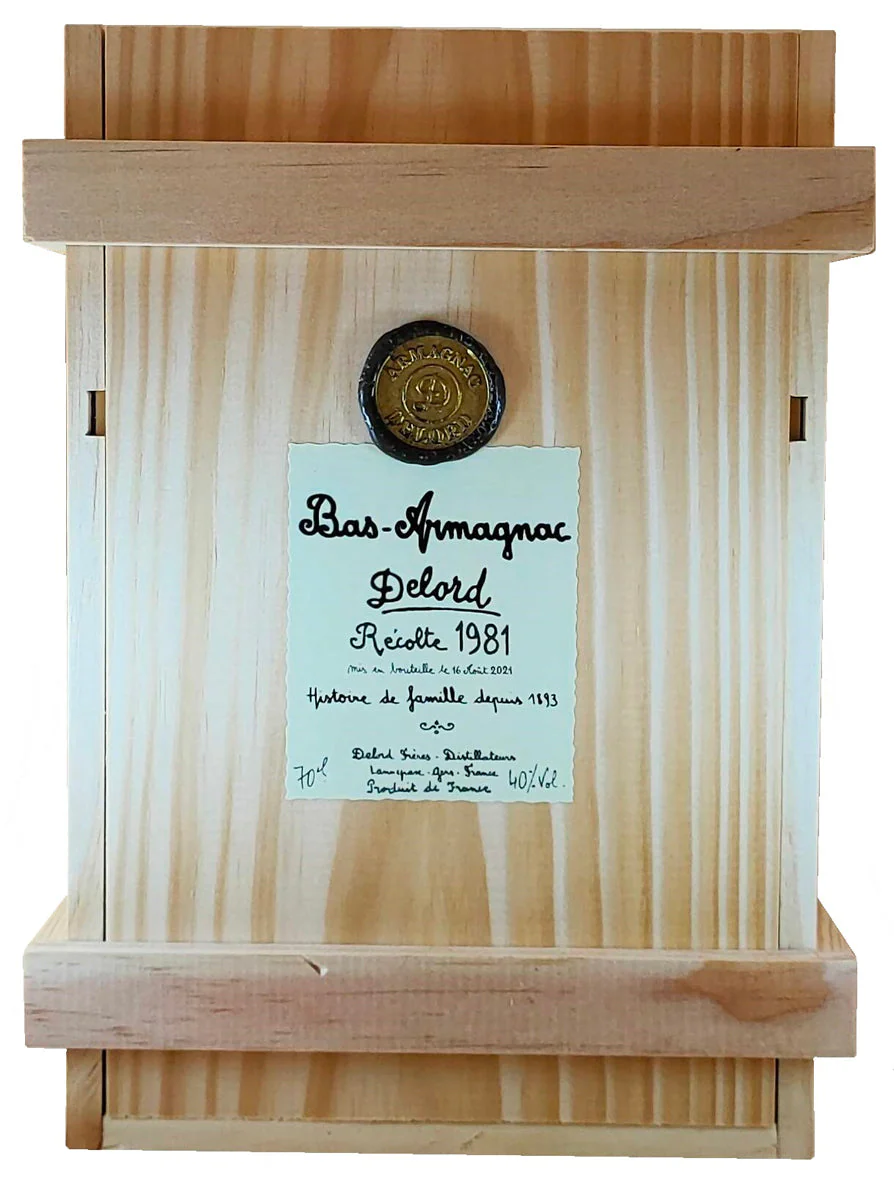 1981 Delord Bas-Armagnac, 40%