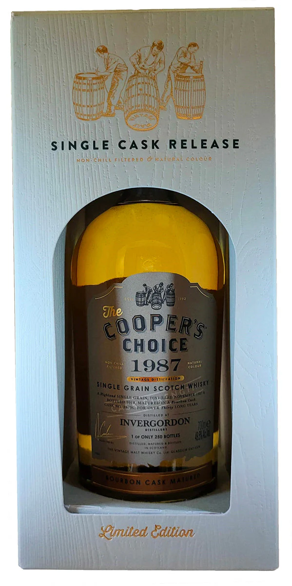 1987 Cooper's Choice Invergordon 30-Year-Old, Single Grain Scotch Whisky, 46.5%