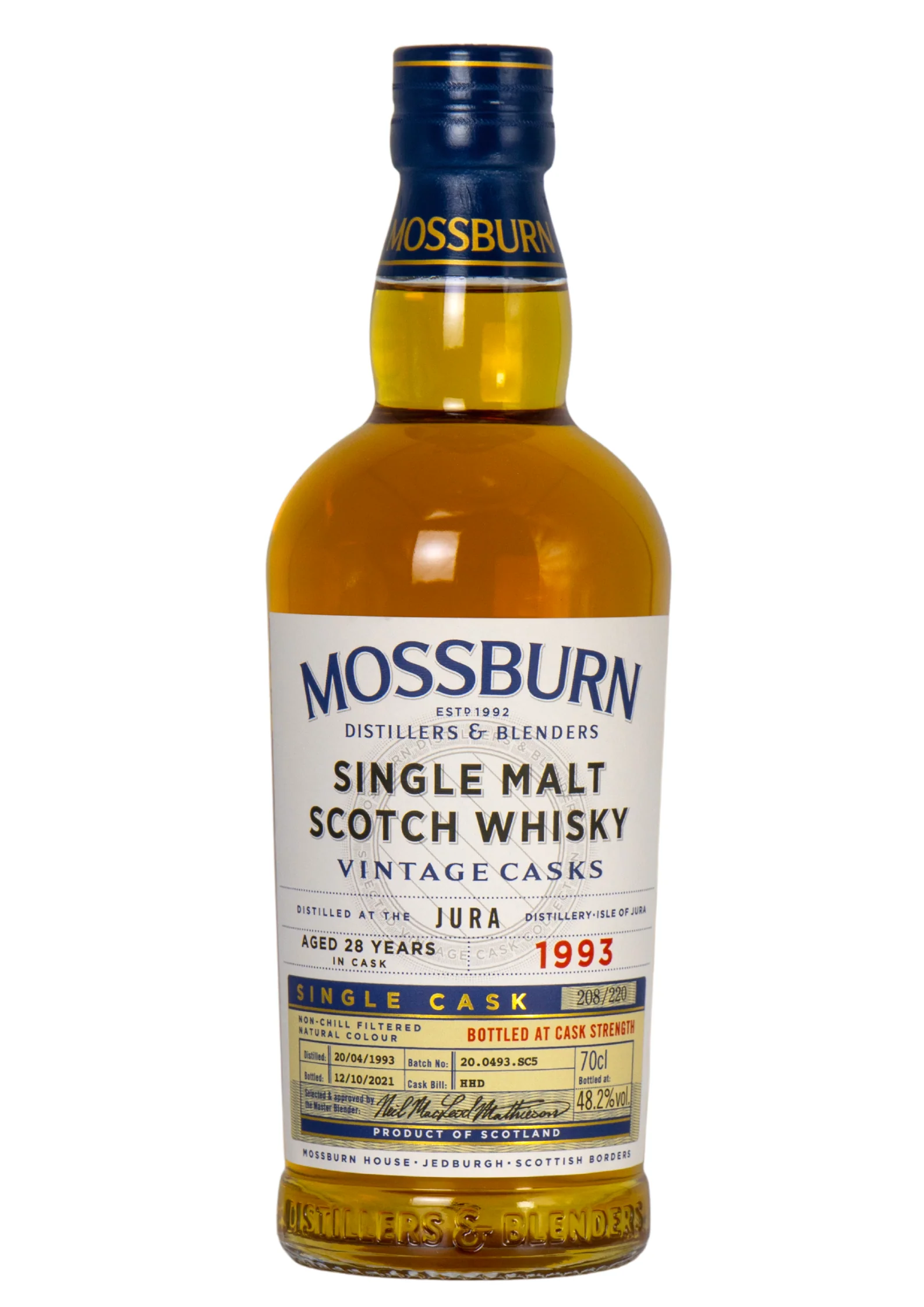 1993 Mossburn Jura 28-Year-Old Single Cask, 48.2%
