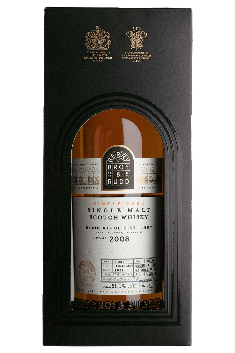 Berry Bros. & Rudd 2008 Blair Athol 14-Year-Old Tokaji Gonchi Cask, Highland Single Malt Whisky, 51.1% - Image 2