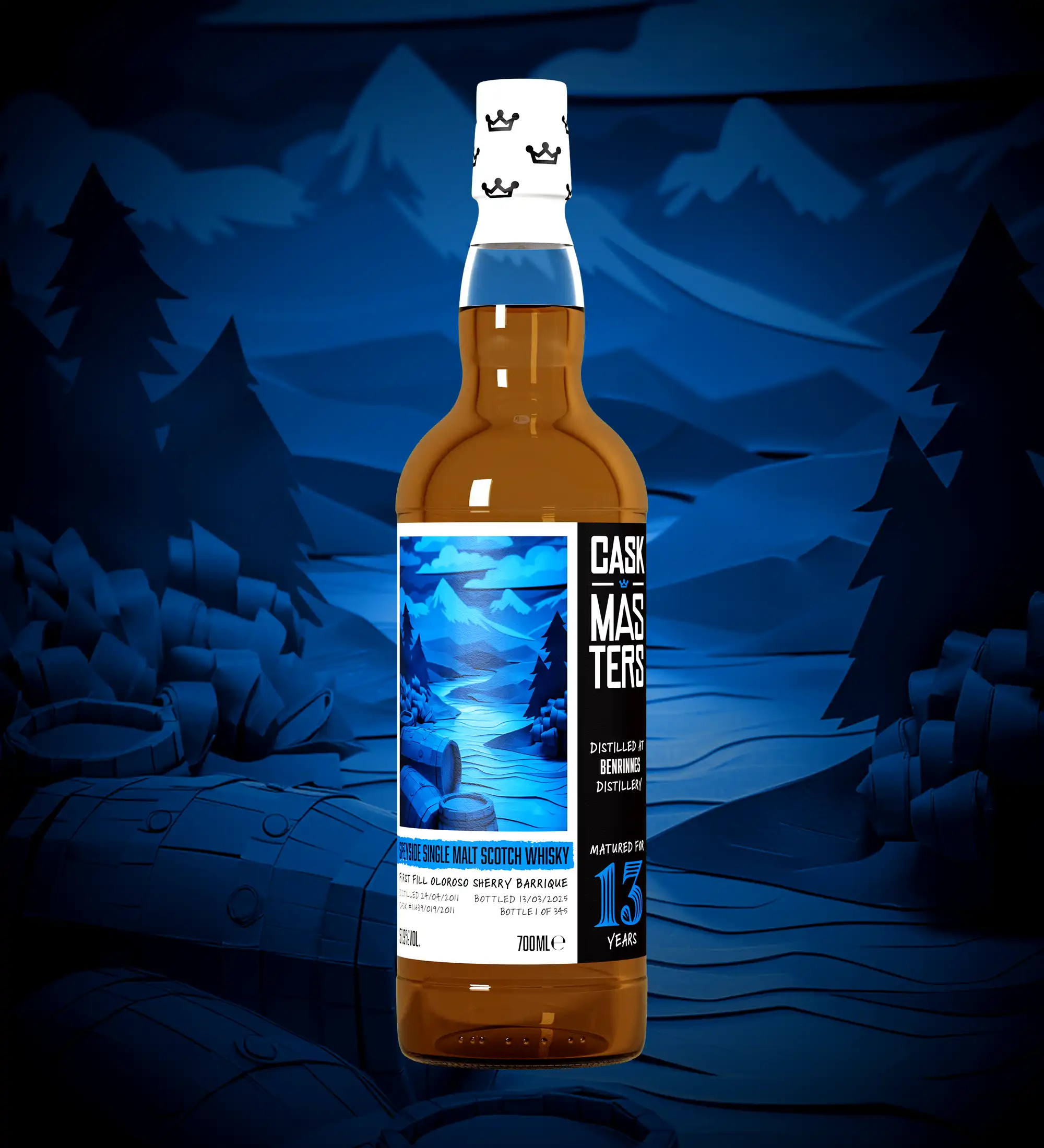 Brave New Spirits ‘Cask Masters’ Benrinnes 13-Year-Old, 51.9%