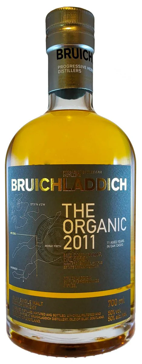 Bruichladdich The Organic 2011 Islay Single Malt Whisky, 50%