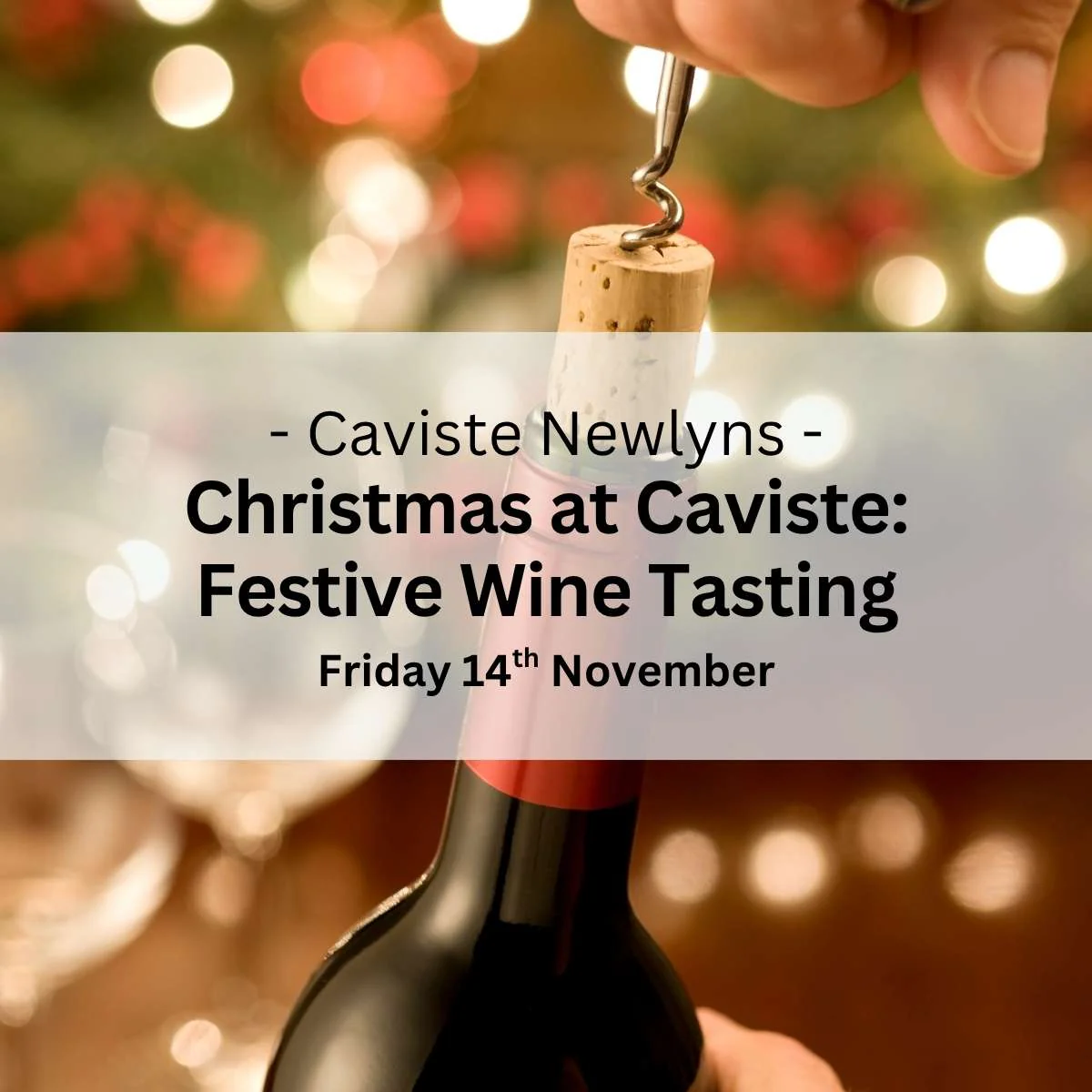Christmas at The Spirits Room (Newlyns) - Friday 14th November