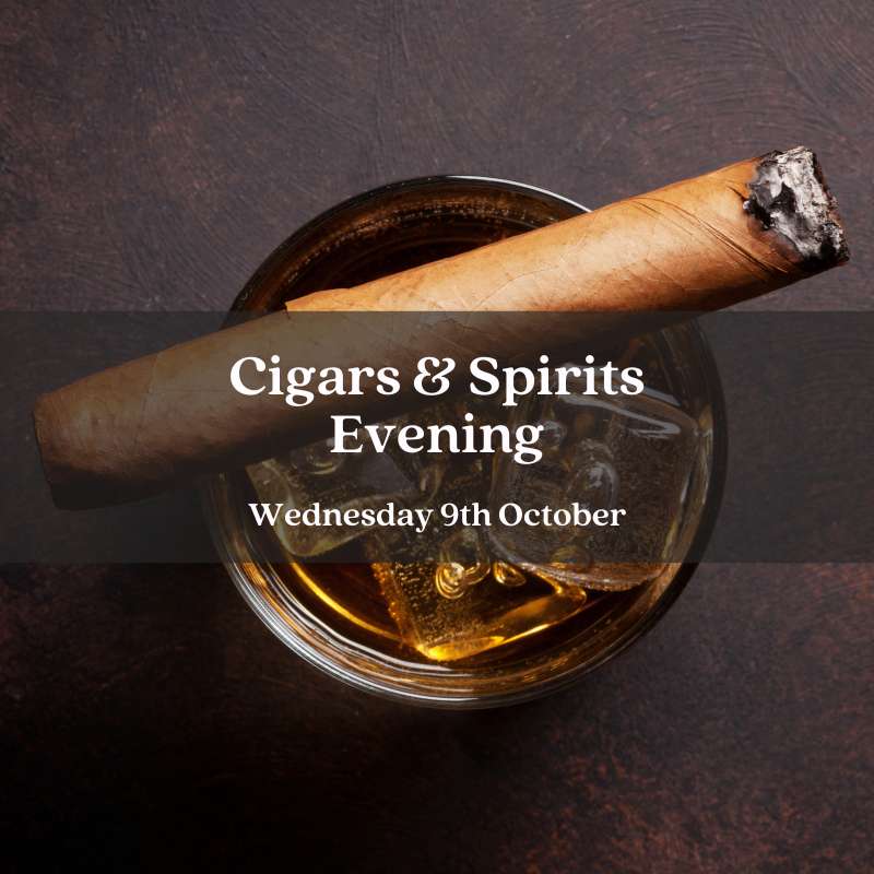 Cigar Tasting with Spirits & Snacks - Wednesday 9th October