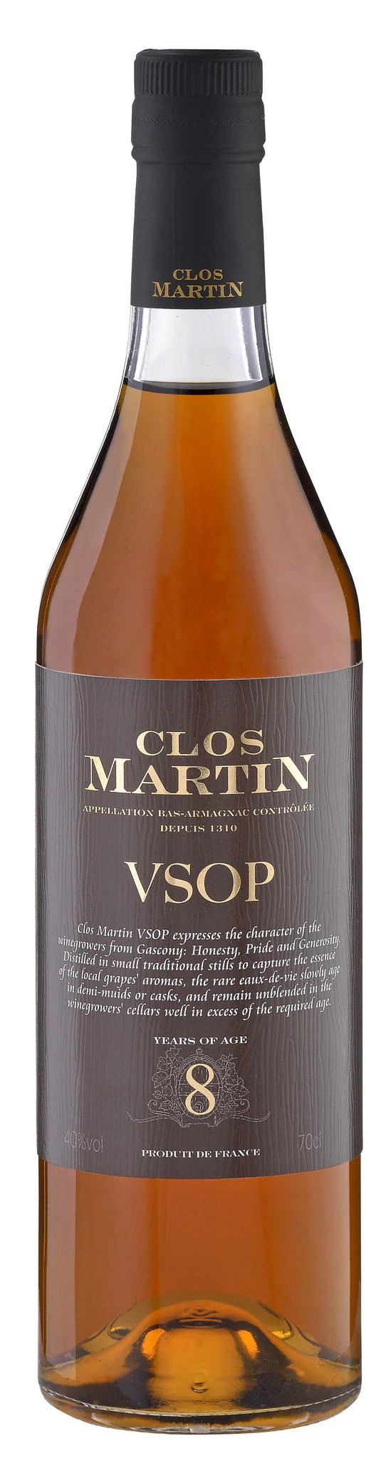 Clos Martin 8-Year-Old Armagnac VSOP, 40%