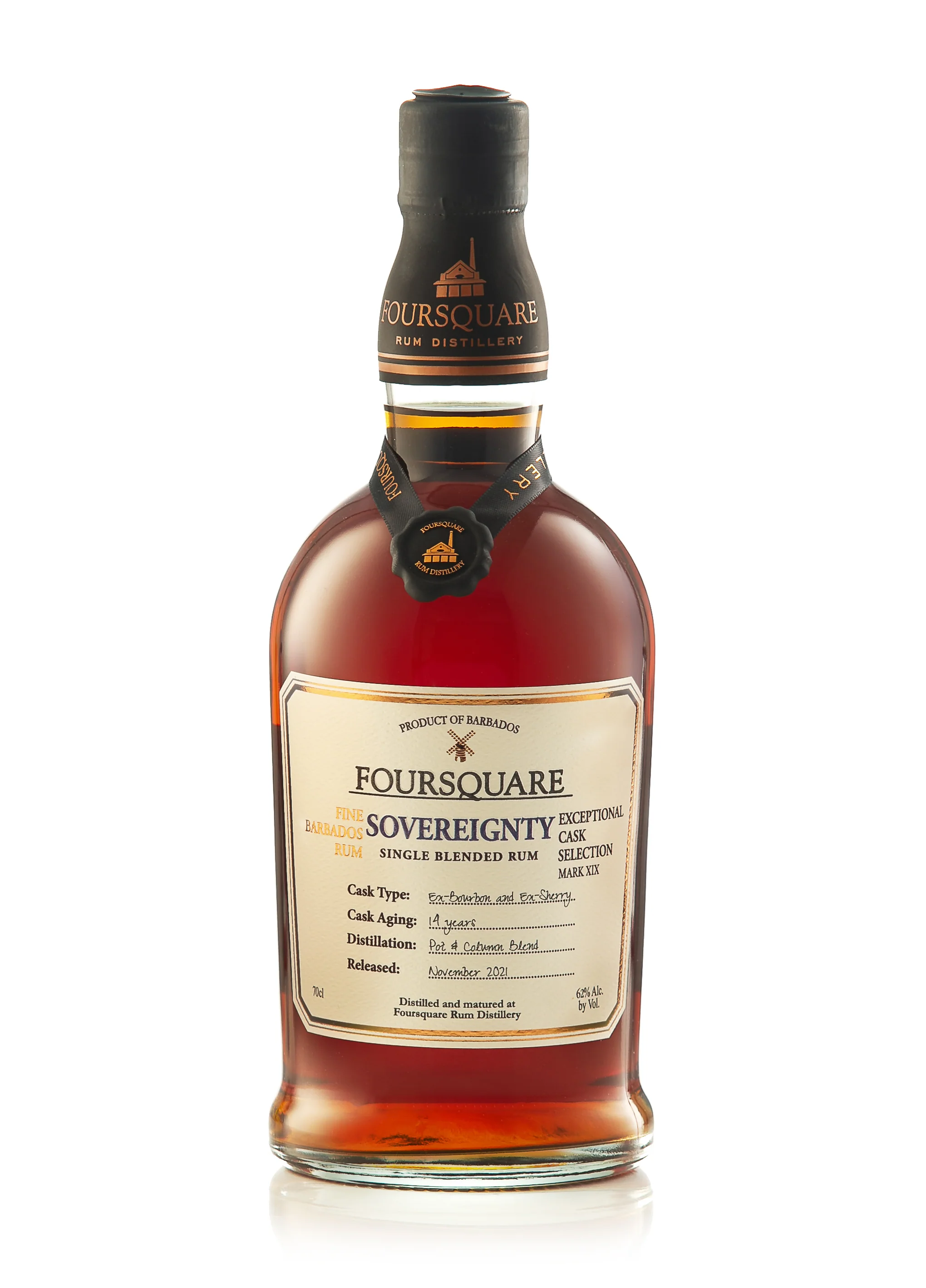 Foursquare Sovereignty, Single Blended Rum, Barbados, 62%
