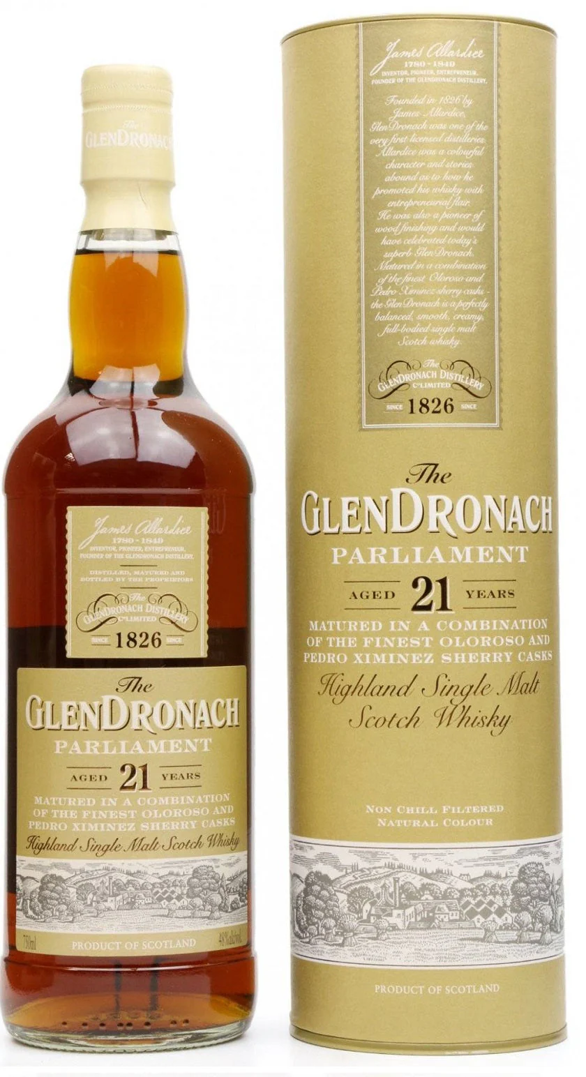 GlenDronach Parliament 21-Year-Old Single Malt Scotch Whisky, 48%