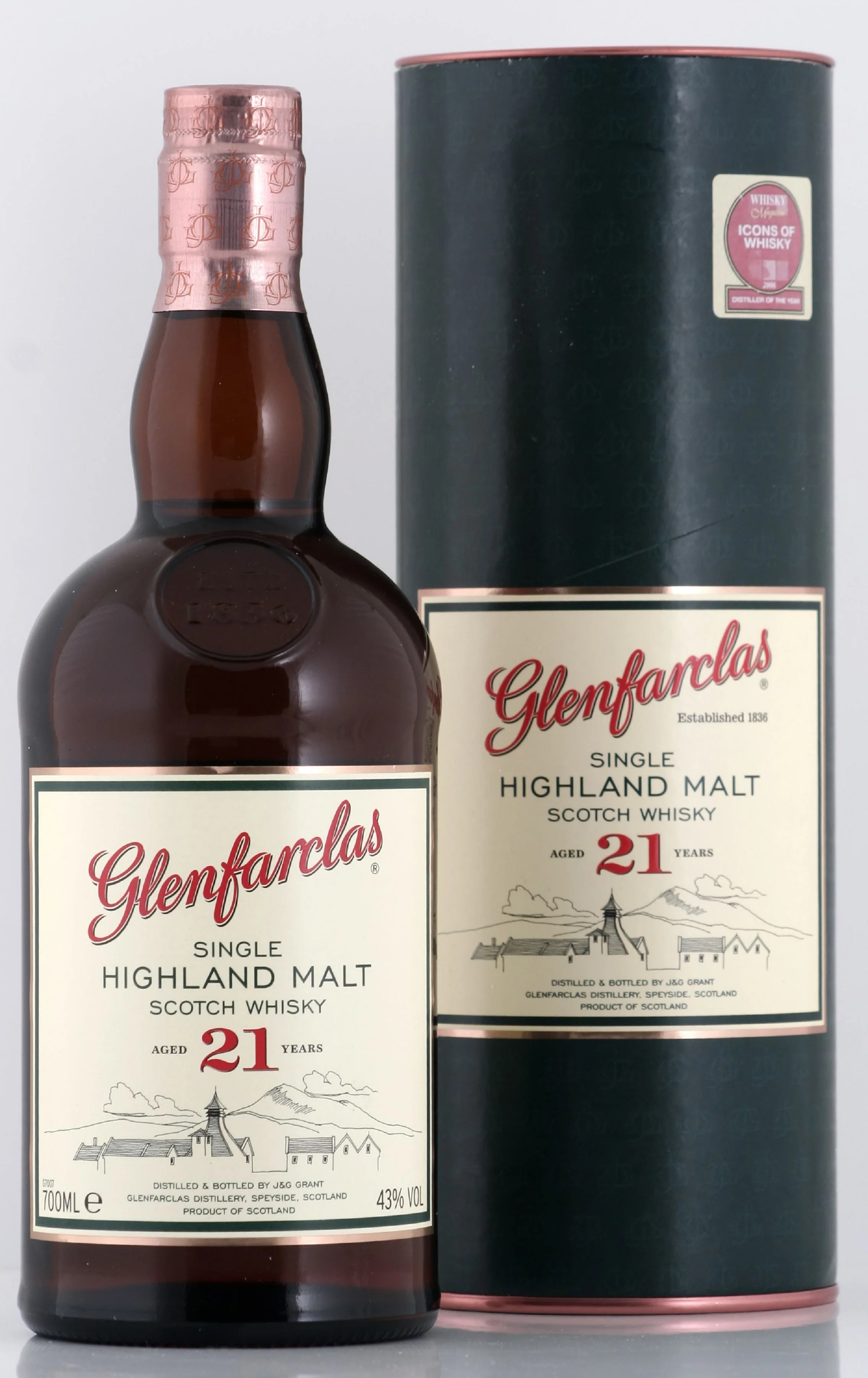 Glenfarclas 21-Year-Old Single Malt Scotch Whisky, 43%