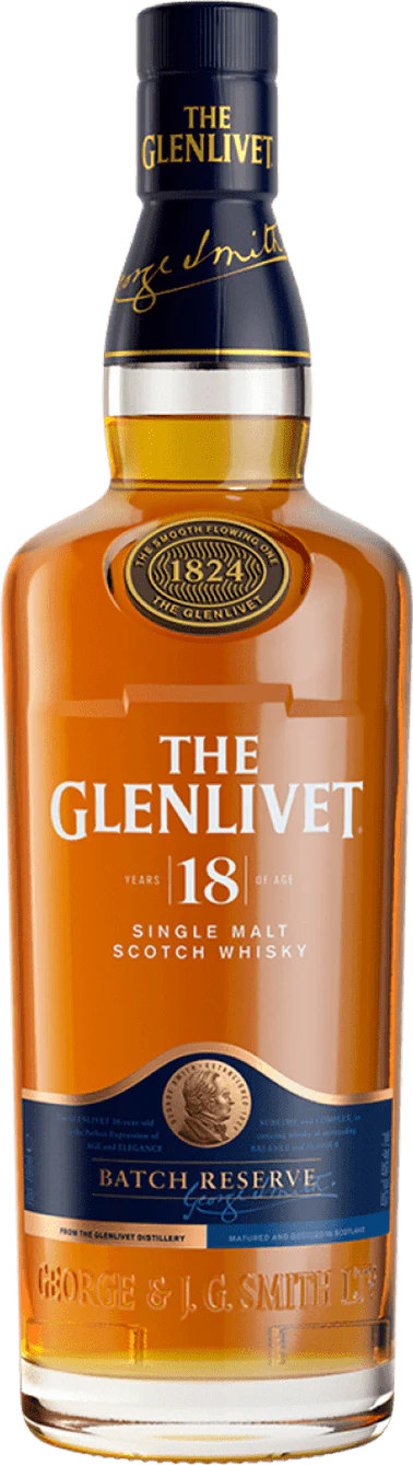 The Glenlivet 18-Year-Old Speyside Single Malt Scotch Whisky, 40%