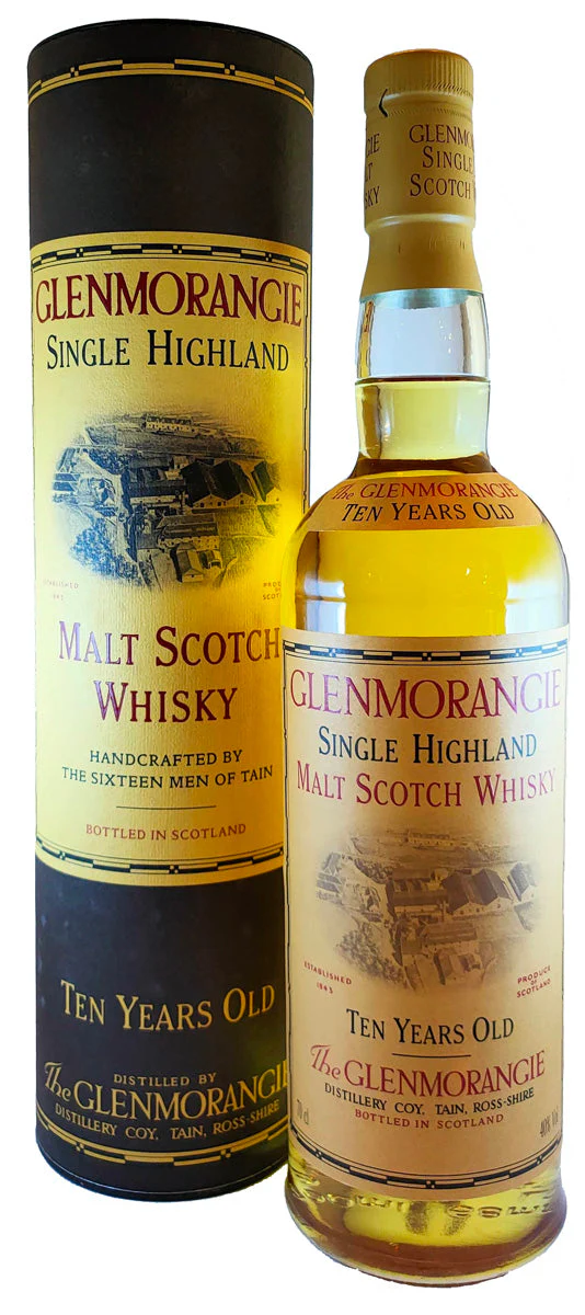 Glenmorangie 10-Year-Old, 16 men of Tain, Single Malt Scotch Whisky 1990s, 40%