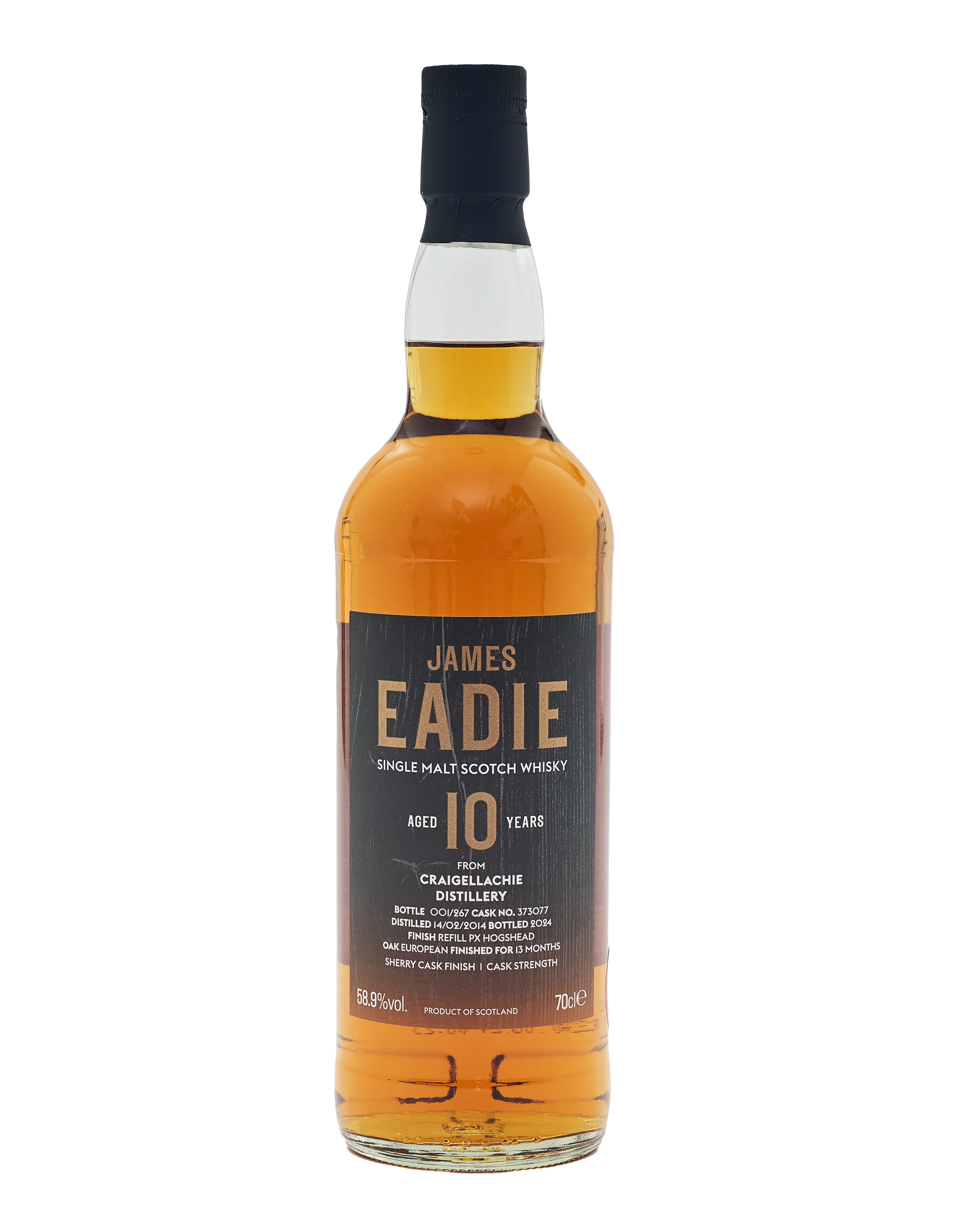 James Eadie 10 Year Old Craigellachie (2024) Single Malt Scotch Whisky, 58.9%