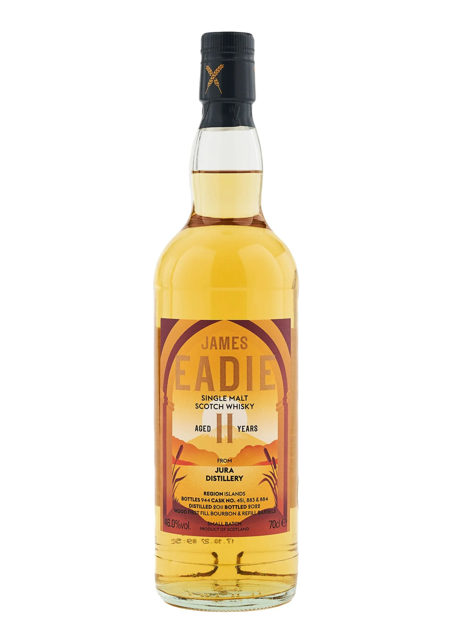 James Eadie Small Batch Jura 11-Year-Old Island Single Malt Scotch Whisky, 46%