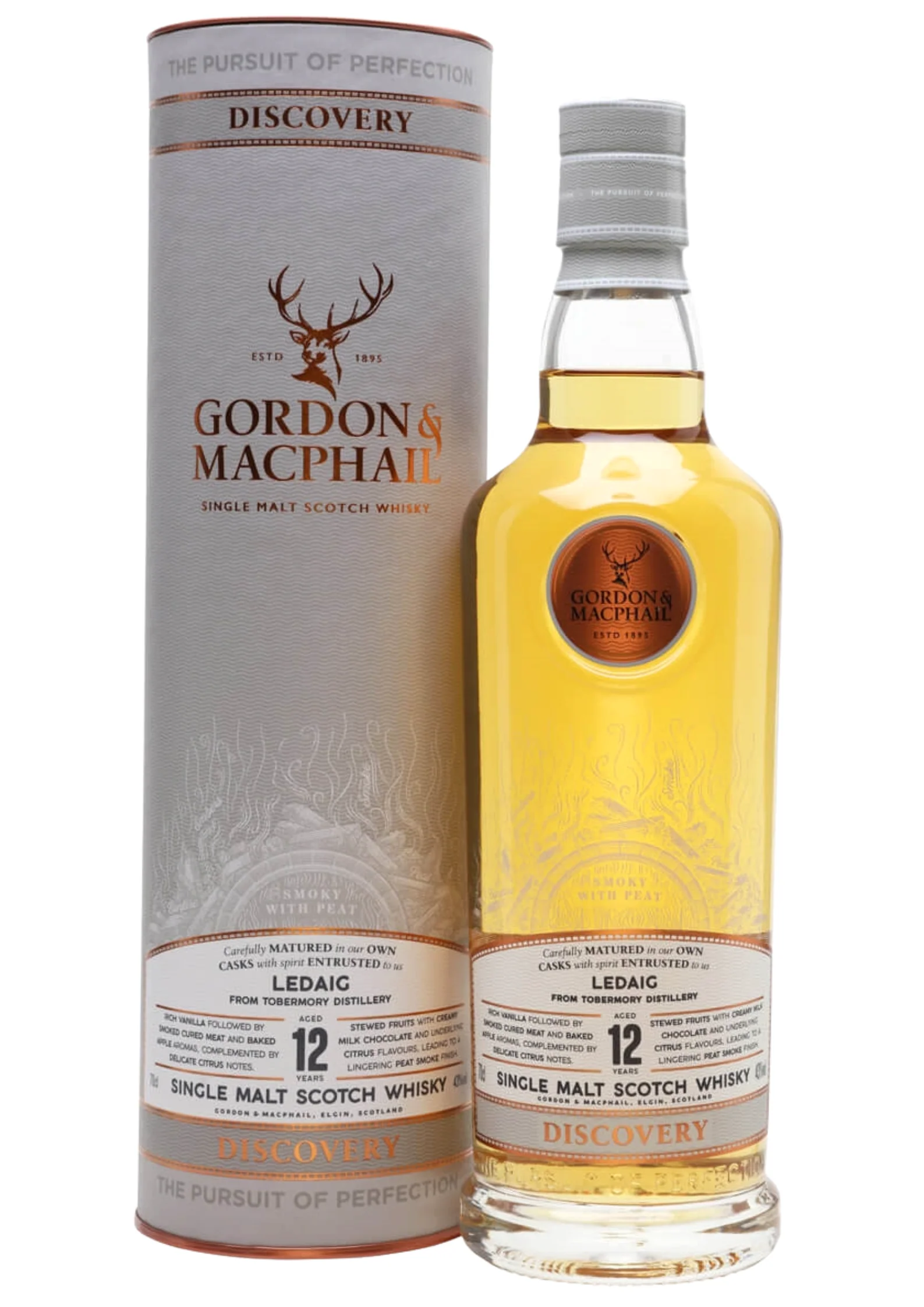 Ledaig 12-Year-Old, G&M Discovery Labels, 43%