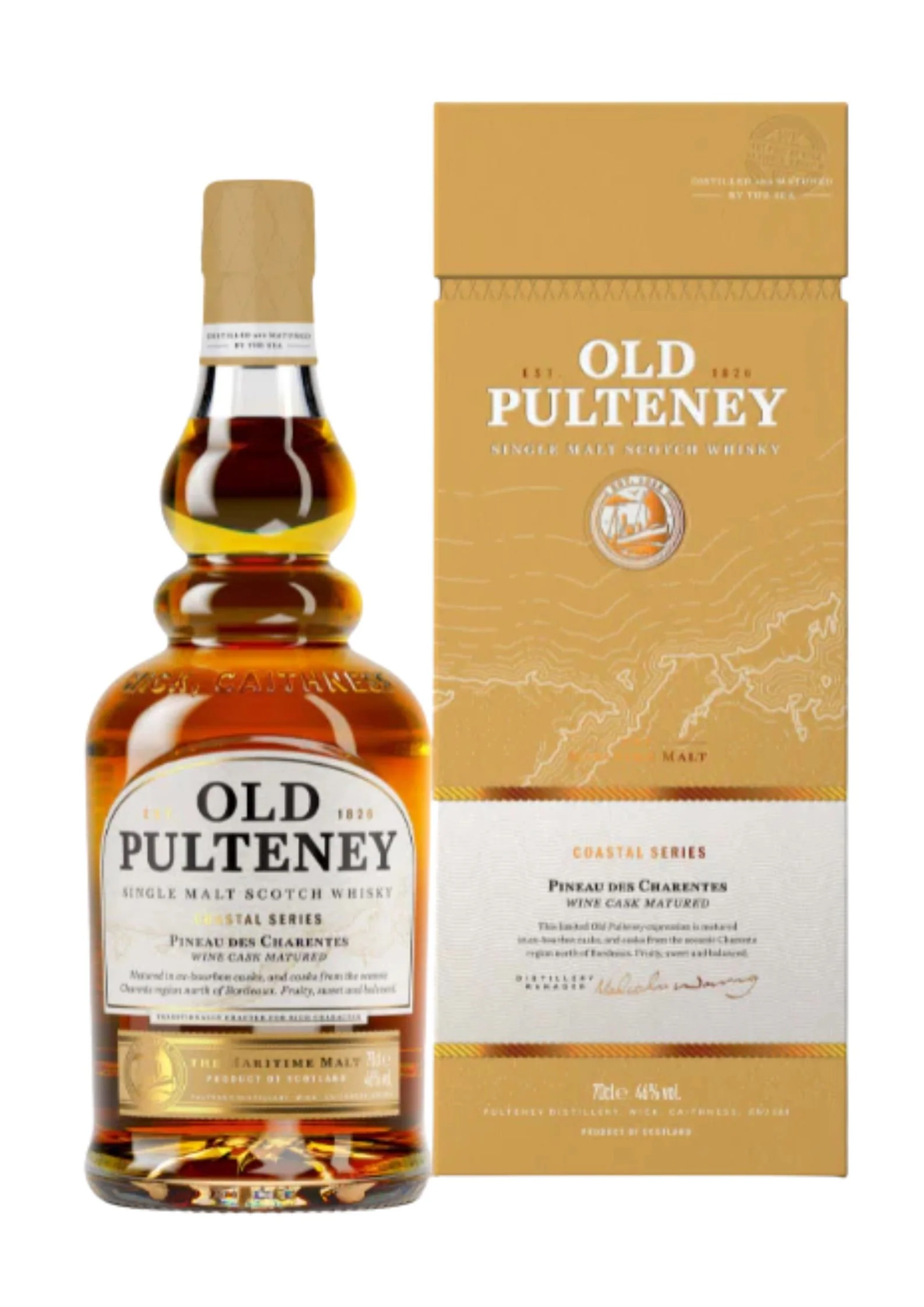 Old Pulteney Pineau des Charentes Cask, Coastal Series, Single Malt Scotch Whisky, 46%