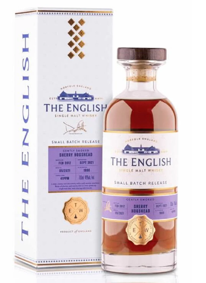 The English Small Batch Gently Smoked Sherry Single Malt Whisky