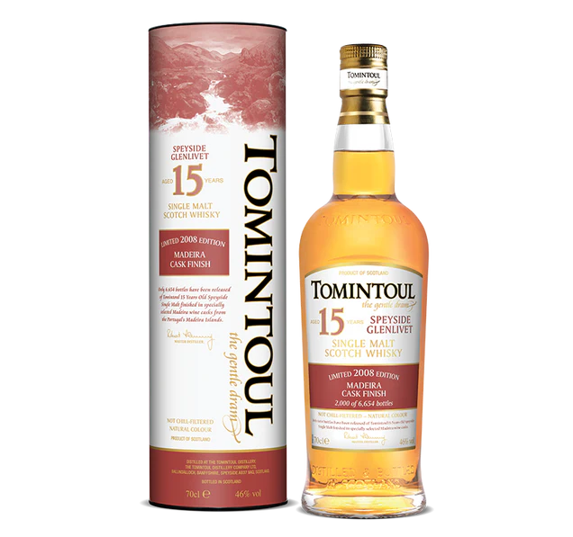 Tomintoul 15-Year-Old 2008 Madeira Cask Finish Whisky, 46.0%